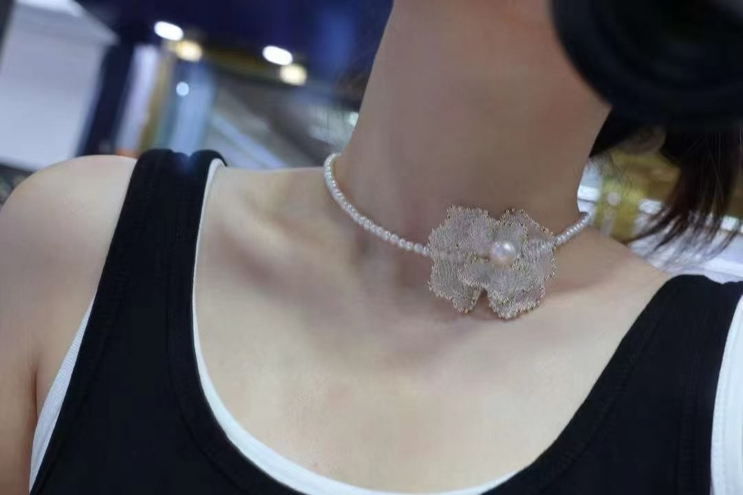 Alina Pearl Necklace — view 3