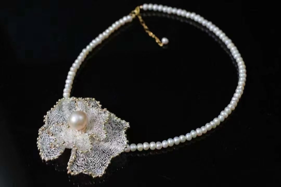 Alina Pearl Necklace — view 4