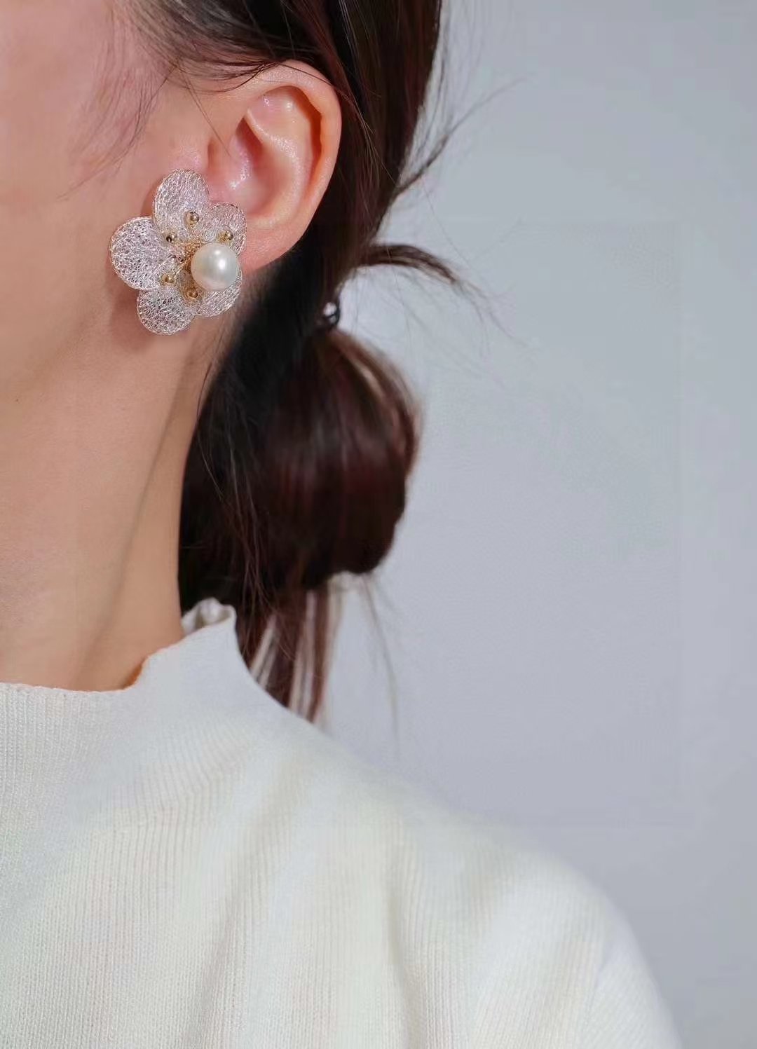Asia Pearl Earrings — view 4