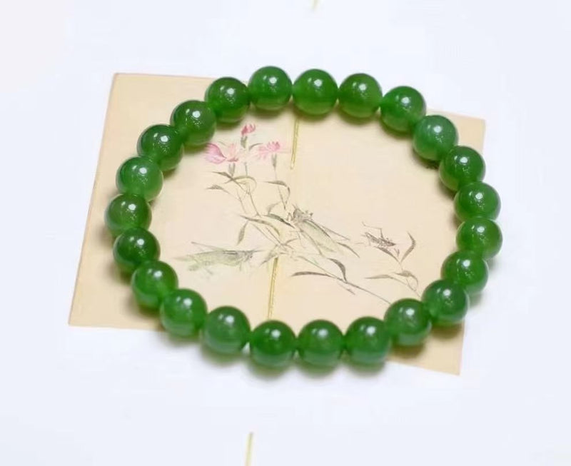 Bassano Bracelet in 18K gold with nephrite jade