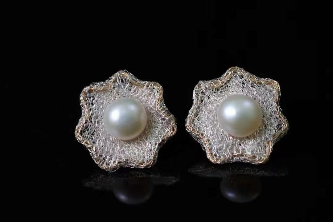Bellagio Pearl Earrings — view 2