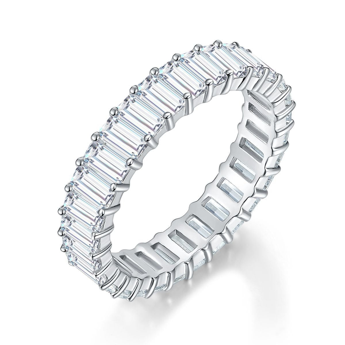 Camogli Ring in sterling silver with moissanite