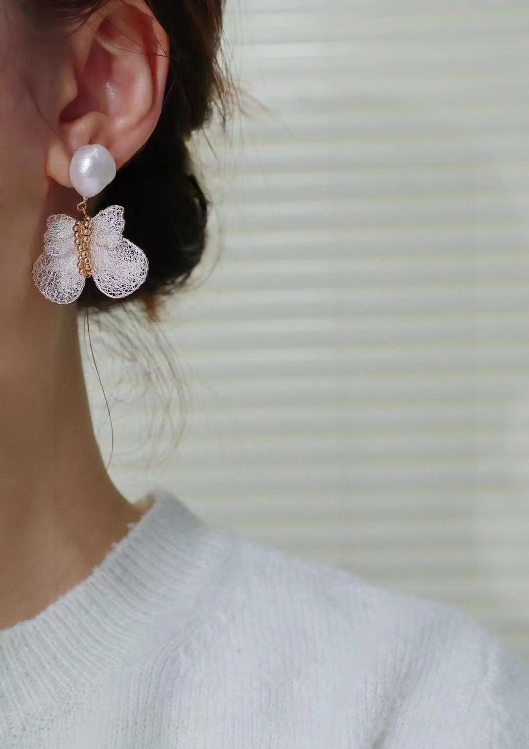 Carmela Pearl Earrings — view 3