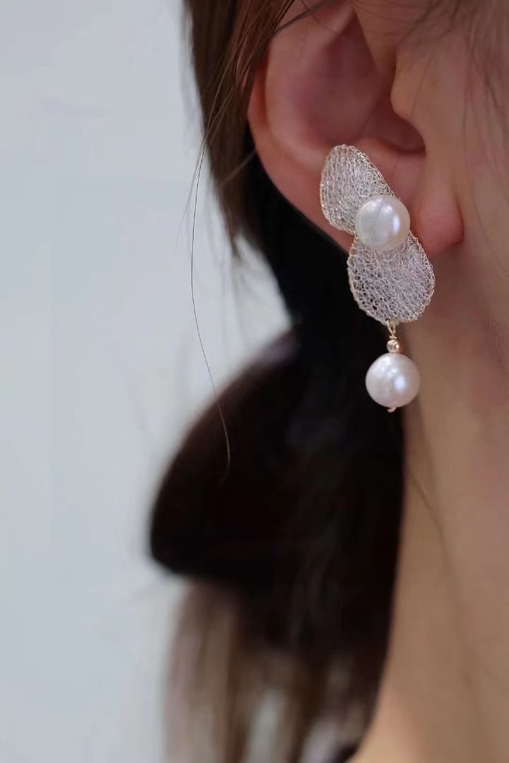 Celeste Pearl Earrings — view 3