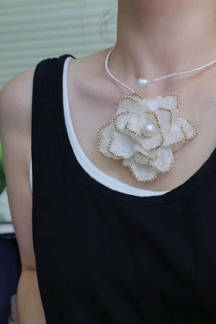 Clarissa Pearl Necklace — view 3