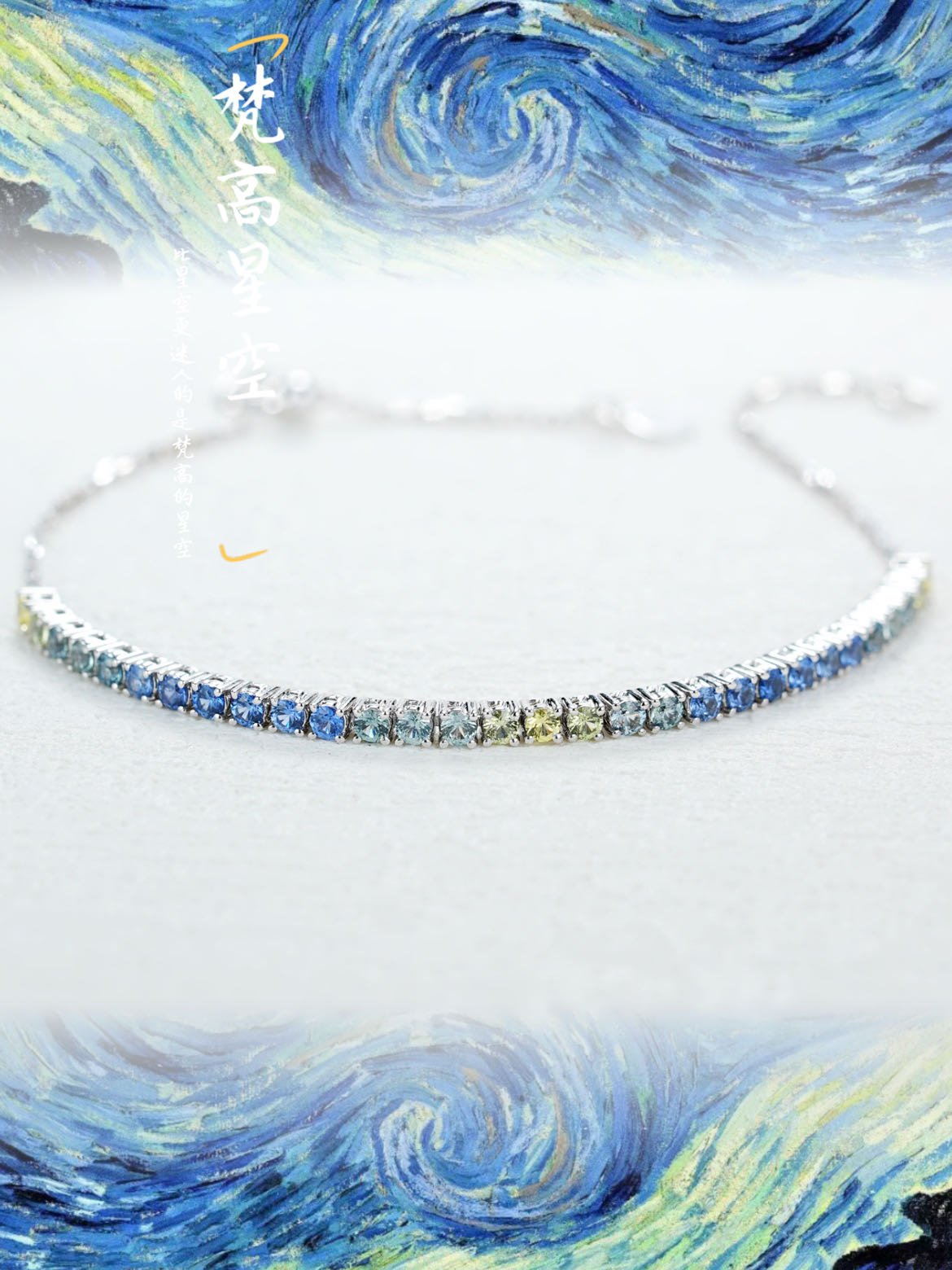 Giovanna Bracelet in 18K gold with natural sapphire