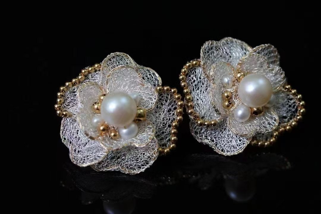 Irene Pearl Earrings — view 2