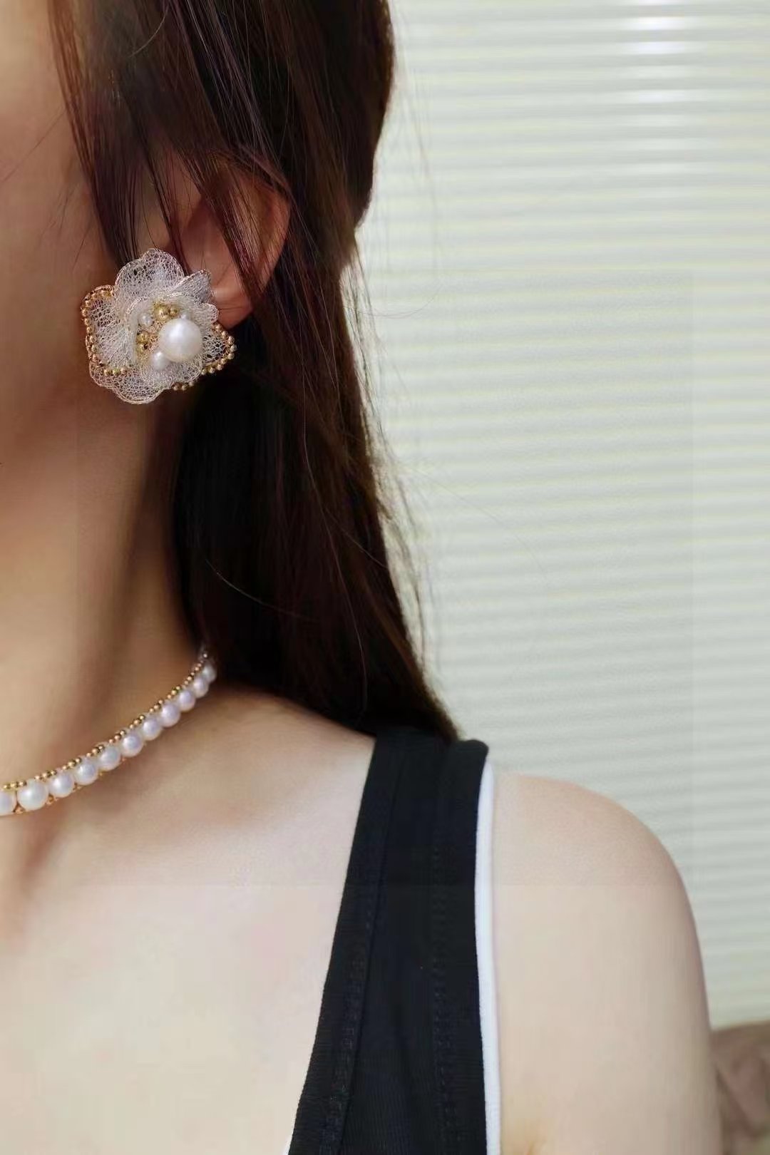 Irene Pearl Earrings — view 4