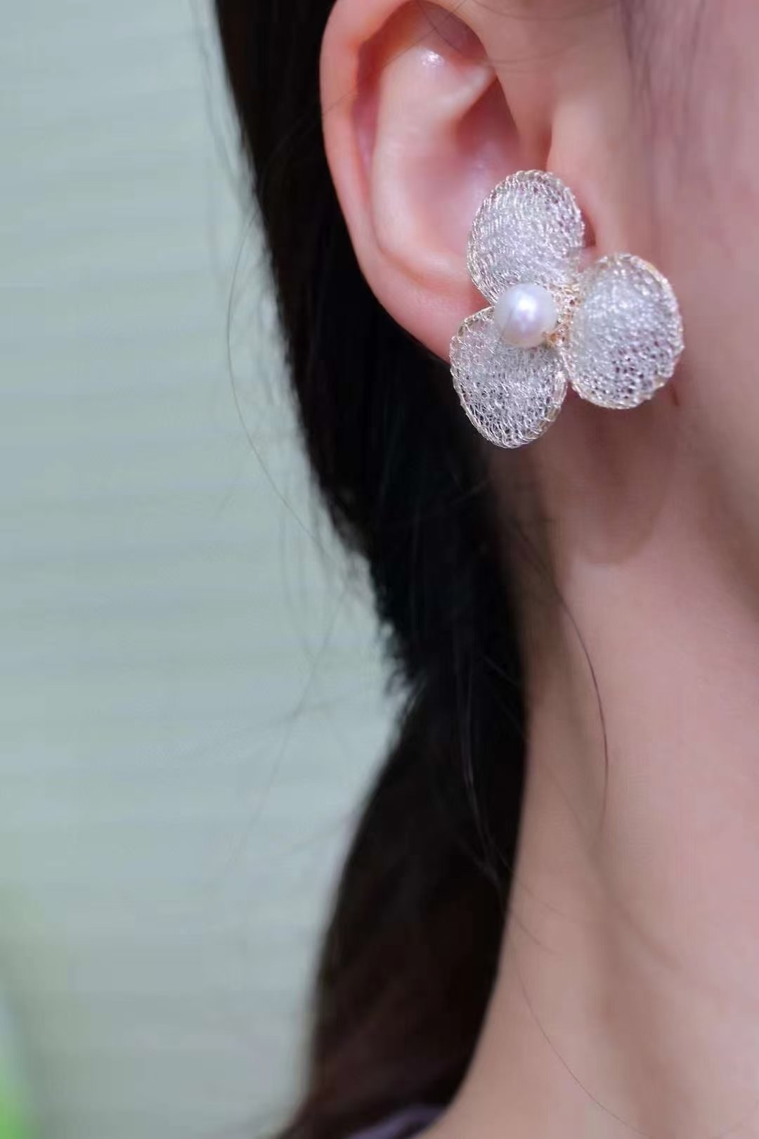 Isotta Pearl Earrings — view 4