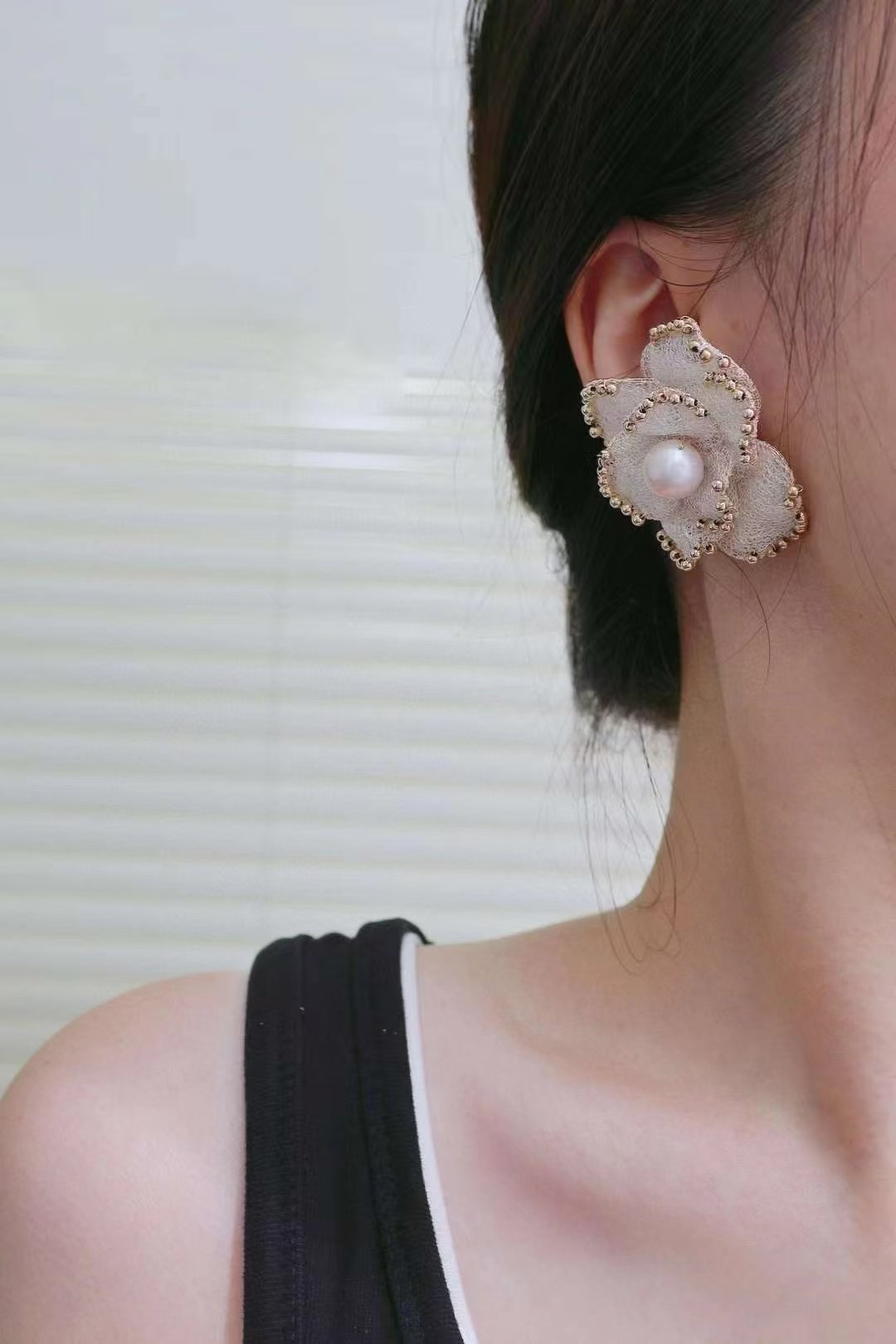 Maddalena Pearl Earrings — view 2