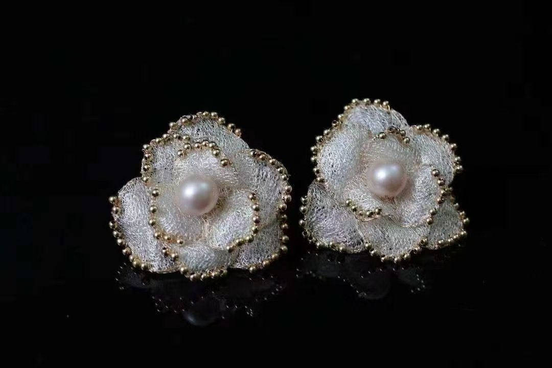 Maddalena Pearl Earrings — view 4