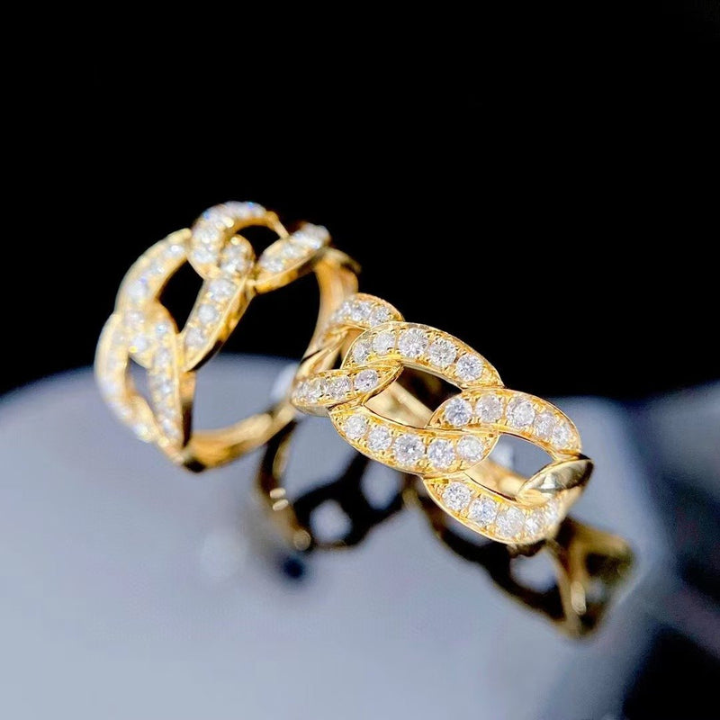 Milena Ring in 18K gold with natural diamond