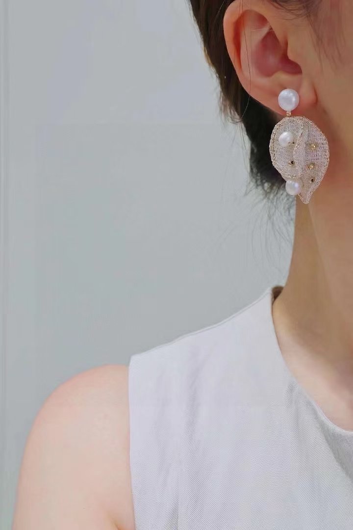 Rebecca Pearl Earrings — view 3