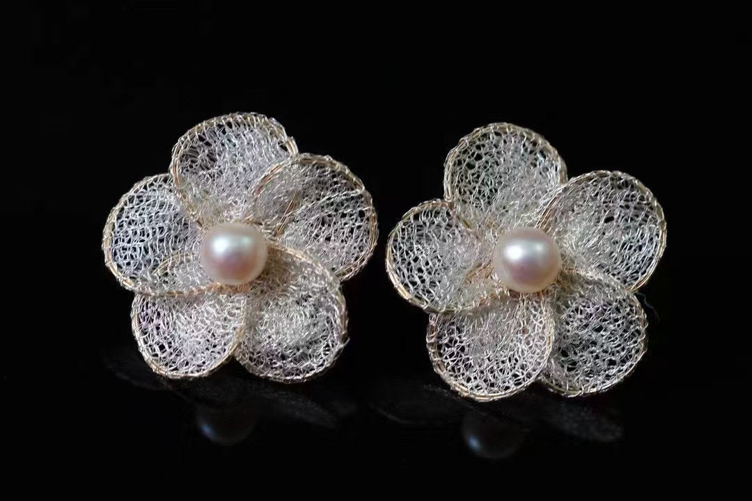 Stella Pearl Earrings — view 4