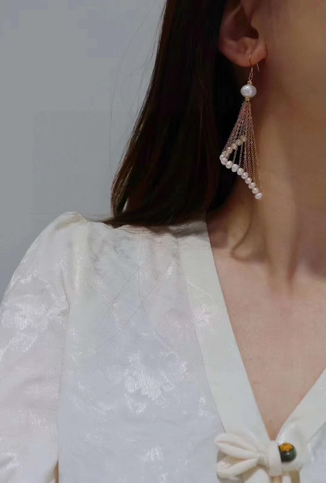 Vera Pearl Earrings — view 2