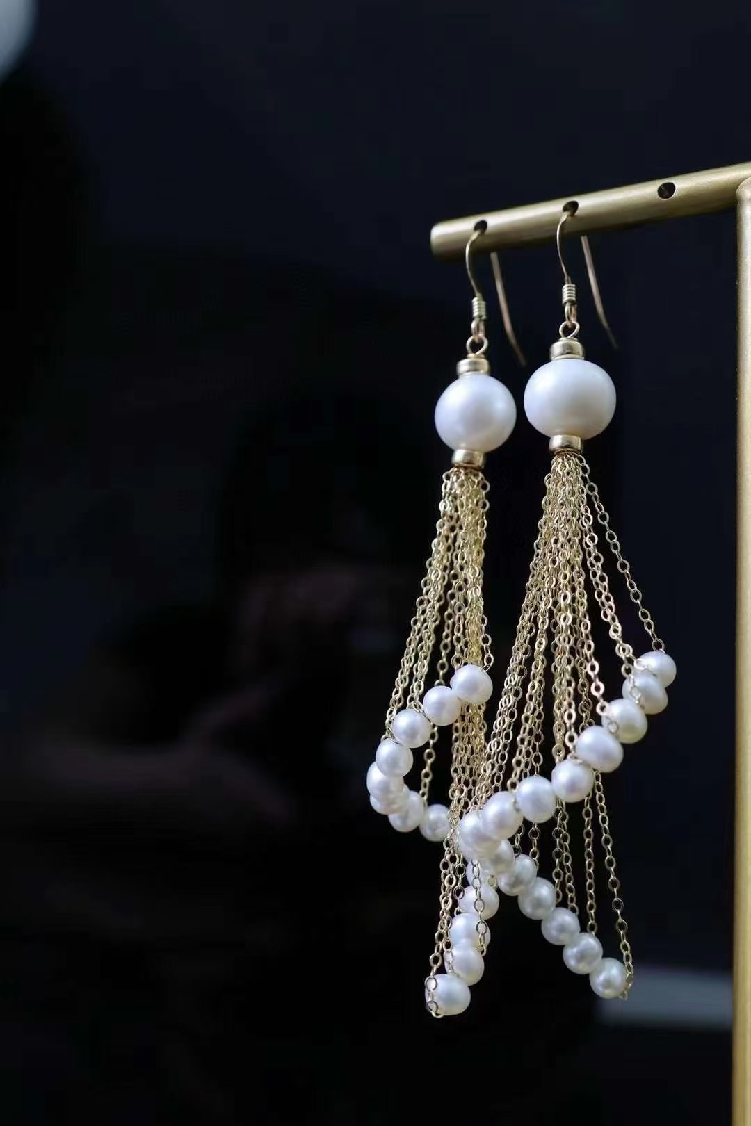 Vera Pearl Earrings — view 3