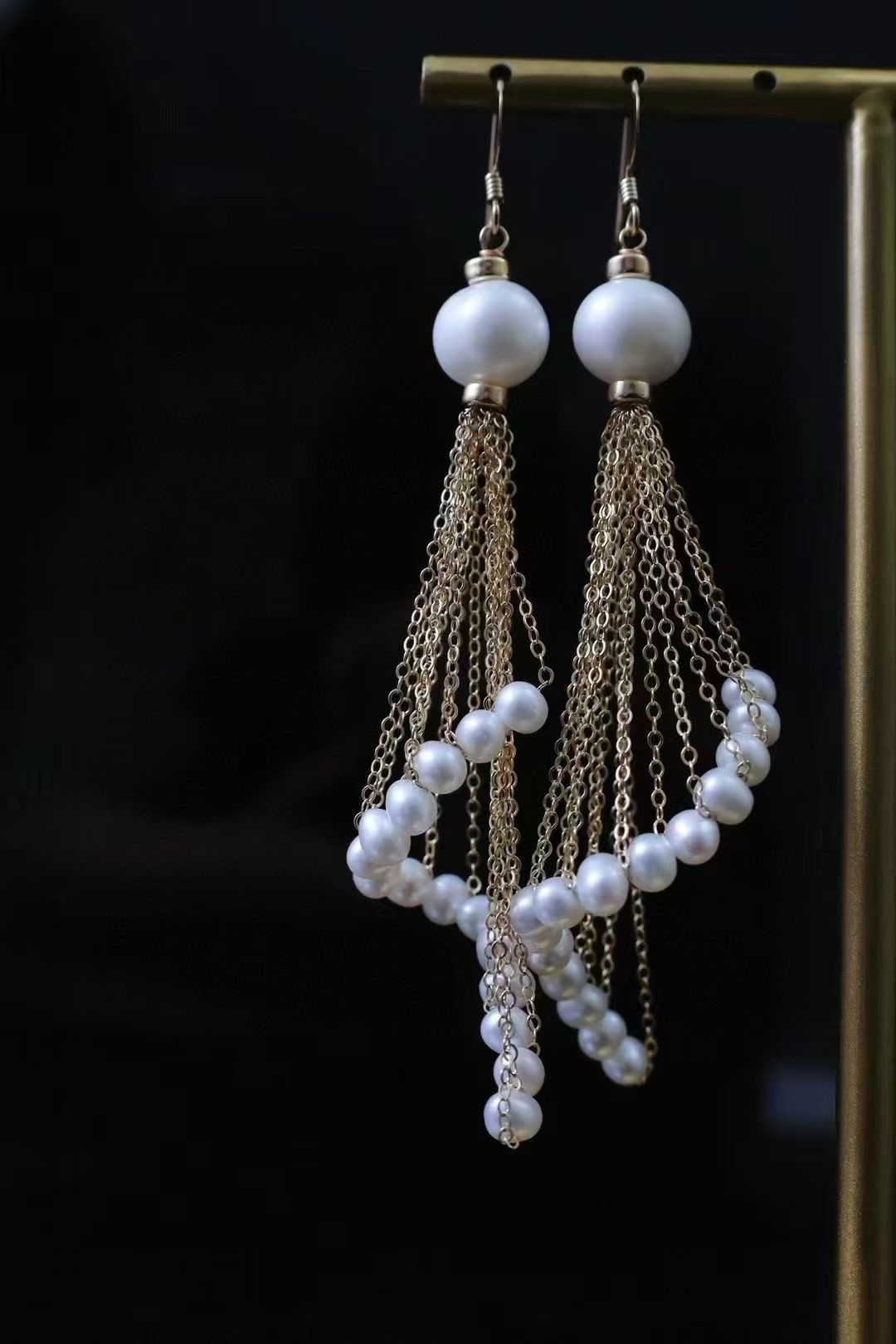 Vera Pearl Earrings — view 4