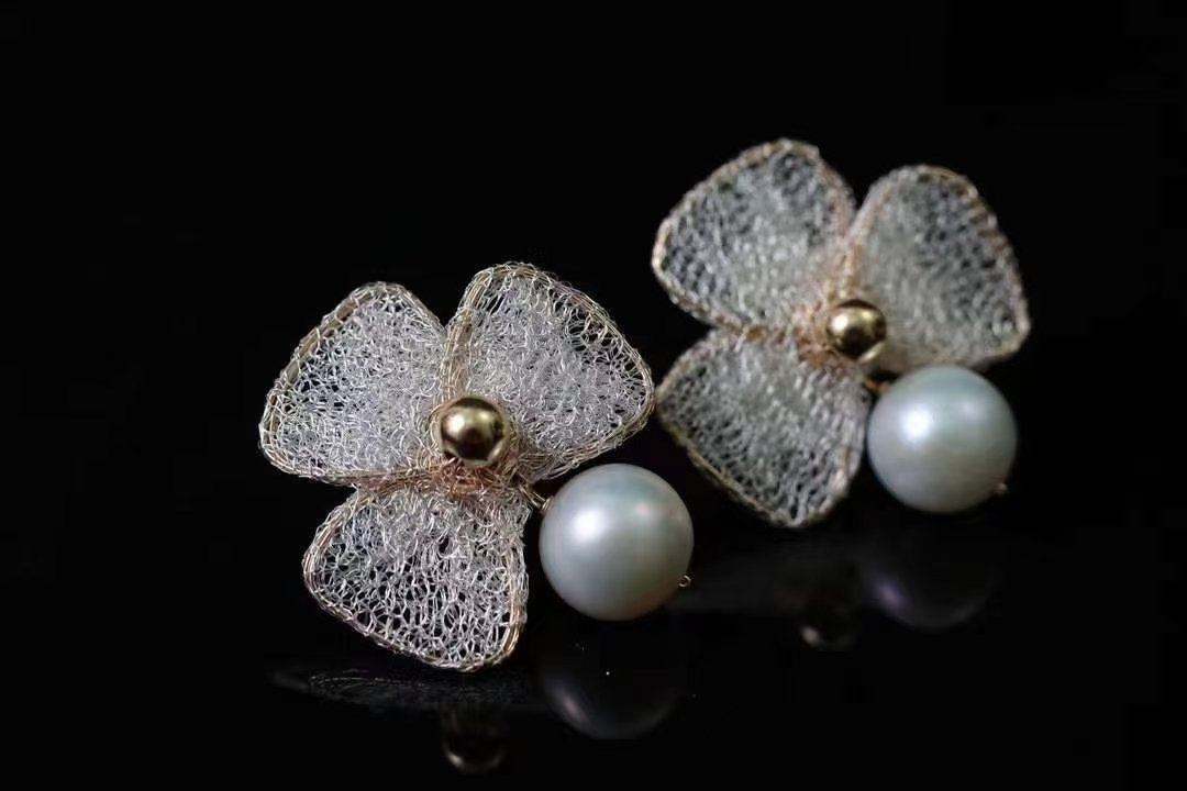 Volterra Pearl Earrings — view 4