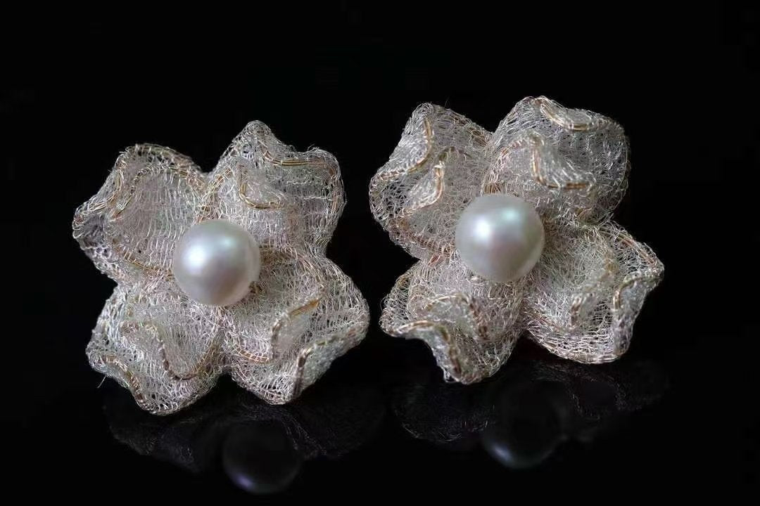 Zita Pearl Earrings — view 2