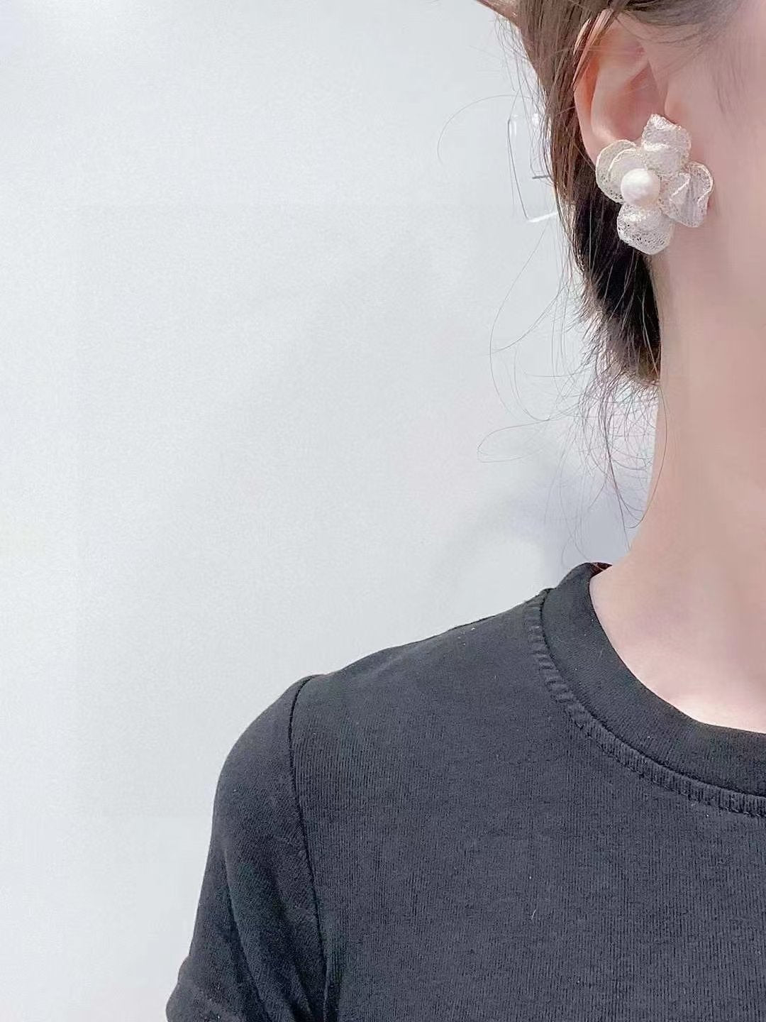Zita Pearl Earrings — view 3
